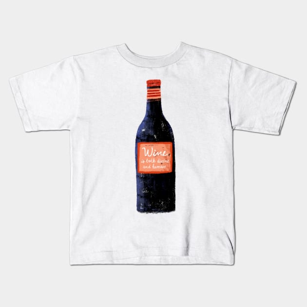 WINE Kids T-Shirt by YANZO